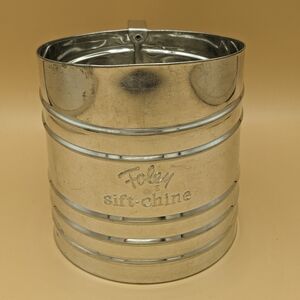 Vintage Foley Sift - Chine Flour Sifter Metal  Single Mesh Screen Sifter